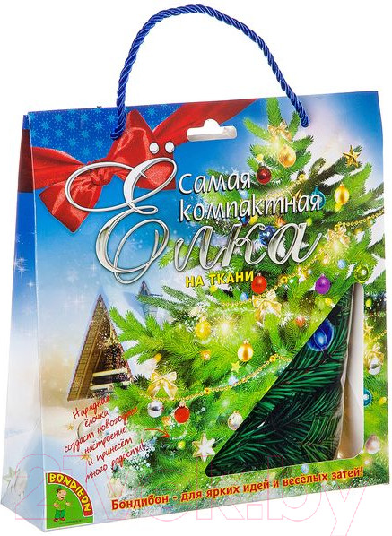 Изображение товара Штора для праздника Bondibon Самая компактная елка. Укрась своими руками! / BB1936