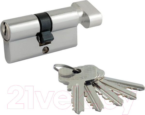 Изображение товара Цилиндровый механизм замка Нора-М Еco Z ЛВ-80 40/40 (хром)