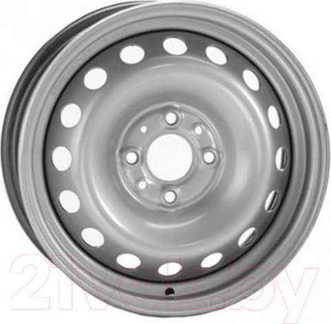 Изображение товара Штампованный диск Trebl 6285T 14x5.5" 4x108мм DIA 63.3мм ET 44мм Silver
