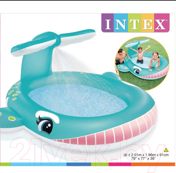 Изображение товара Надувной бассейн Intex Whale Spray / 57440