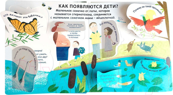 Изображение товара Книжка-панорамка Робинс Откуда берутся дети