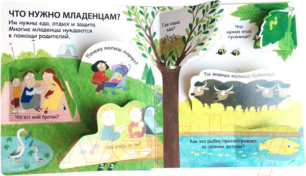 Изображение товара Книжка-панорамка Робинс Откуда берутся дети