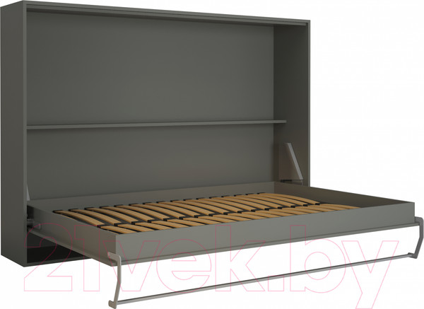 Изображение товара Шкаф-кровать трансформер Макс Стайл Wave 18мм 140x200 (серый пыльный U732 ST9)