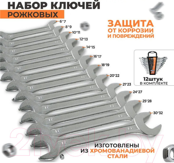 Изображение товара Набор ключей Вихрь 73/6/5/5