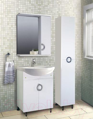 Изображение товара Шкаф с зеркалом для ванной Vako Вероника 55 / 17665