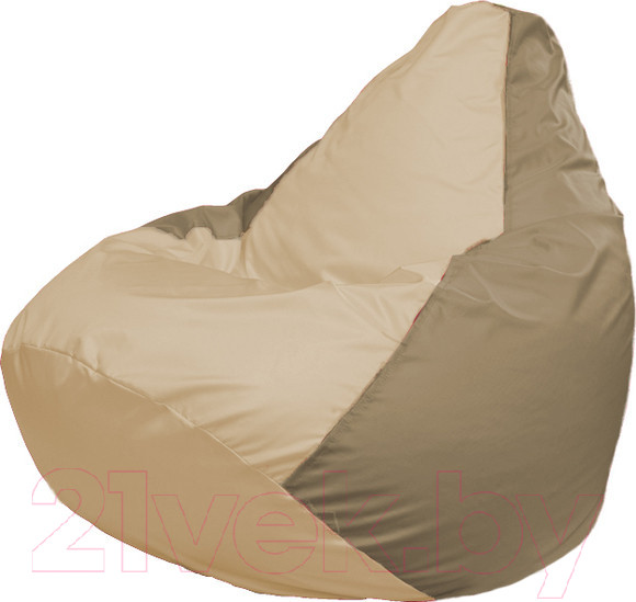 Изображение товара Бескаркасное кресло Flagman Груша Супер Мега 4XL Г5.1-136 (светло-бежевый/темно-бежевый)