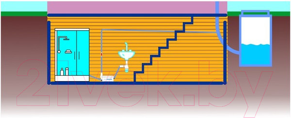 Изображение товара Канализационная установка SFA Sanidouche D60