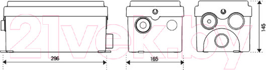 Изображение товара Канализационная установка SFA Sanidouche D60