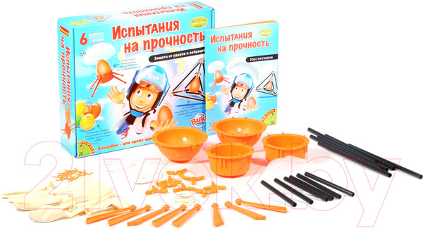 Изображение товара Набор для опытов Bondibon Испытания на прочность / ВВ1026 (6 экспериментов)