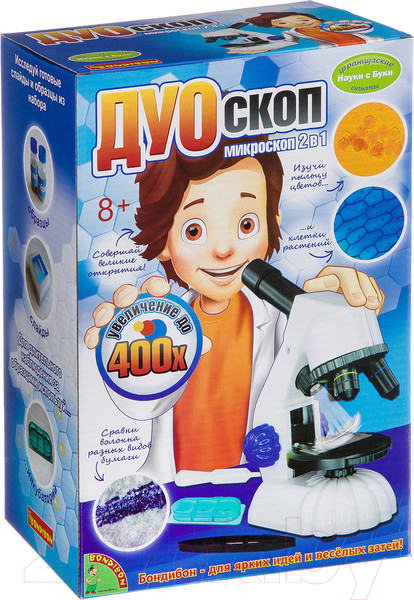 Изображение товара Микроскоп оптический Bondibon ДУОскоп / ВВ2712