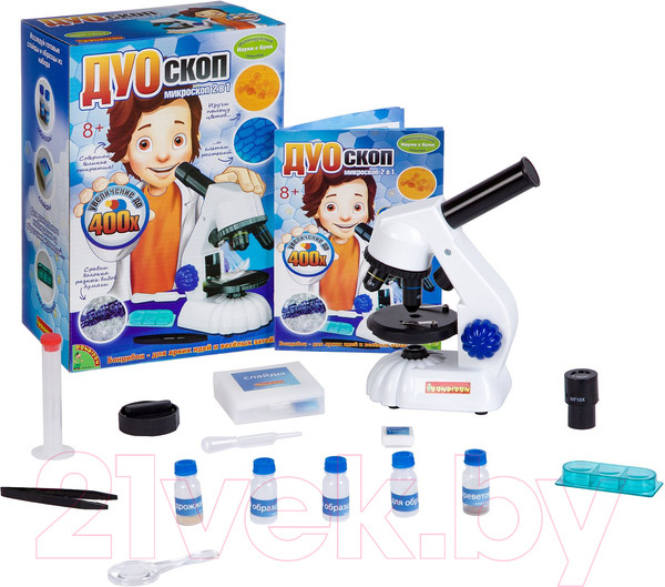 Изображение товара Микроскоп оптический Bondibon ДУОскоп / ВВ2712