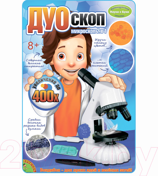 Изображение товара Микроскоп оптический Bondibon ДУОскоп / ВВ2712