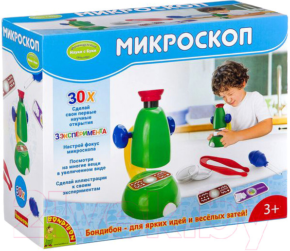 Изображение товара Микроскоп оптический Bondibon Микроскоп 30Х / ВВ2390