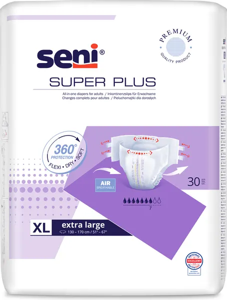 Изображение товара Подгузники для взрослых Seni Super Plus Extra Large (30шт)