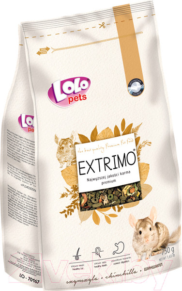 Изображение товара Корм для грызунов Lolo Pets Extrimo LO-70167 (0.75кг)