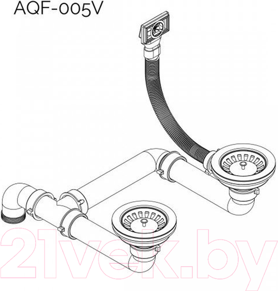 Изображение товара Мойка кухонная Aquasanita SQA230LW (альба)