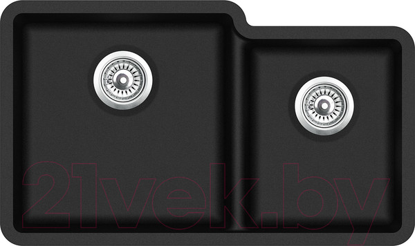 Изображение товара Мойка кухонная Aquasanita SQA230LW (черный металлик)