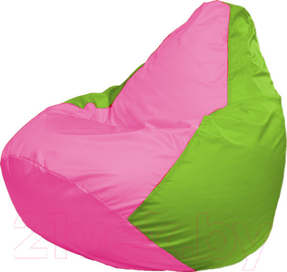Изображение товара Бескаркасное кресло Flagman Груша Супер Мега 4XL Г5.1-197 (розовый/салатовый)