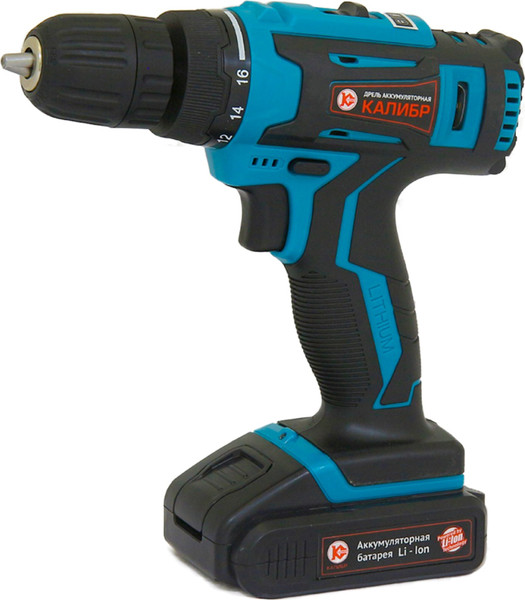 Изображение товара Аккумуляторная дрель-шуруповерт Калибр ДА-18-2А+ (71066)