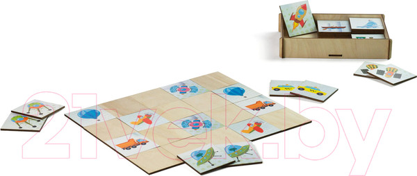 Изображение товара Развивающая игра Paremo Мемори. Транспорт / PE720-80