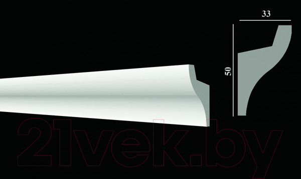 Изображение товара Плинтус потолочный Decor-Dizayn DD506 (50х33х2000)