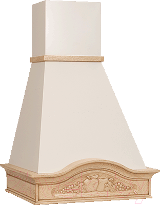 Изображение товара Вытяжка купольная Elikor Вилла Фрукты 90П-650-П3Д (бежевый/дуб неокрашенный)