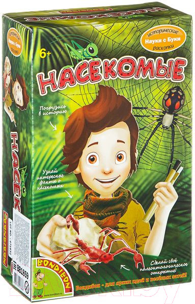 Изображение товара Набор для опытов Bondibon Исторические раскопки. Насекомые / ВВ1859