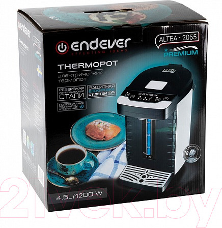 Изображение товара Термопот Endever Altea 2055 (черный/белый)