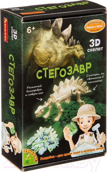 Изображение товара Набор для опытов Bondibon Исторические раскопки. Стегозавр / ВВ4208