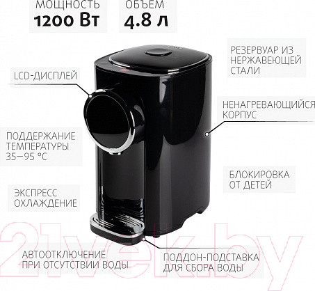 Изображение товара Термопот Endever Altea 2060 (черный)