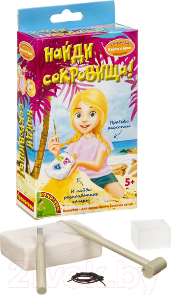 Изображение товара Набор для опытов Bondibon Исторические раскопки. Найди сокровища / ВВ4215