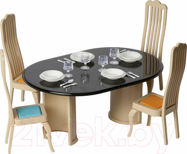 Изображение товара Комплект аксессуаров для кукольного домика Огонек Мебель для столовой. Коллекция / С-1300