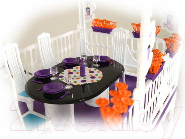 Изображение товара Комплект аксессуаров для кукольного домика Огонек Мебель для столовой. Конфетти / С-1332