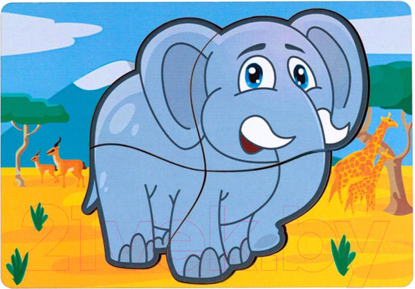 Изображение товара Развивающая игрушка Paremo Вкладыши. Слоник / PE720-10