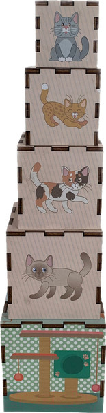 Изображение товара Сортер Paremo Пирамидка. Животные / PE720-76