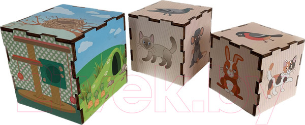 Изображение товара Сортер Paremo Пирамидка. Животные / PE720-76