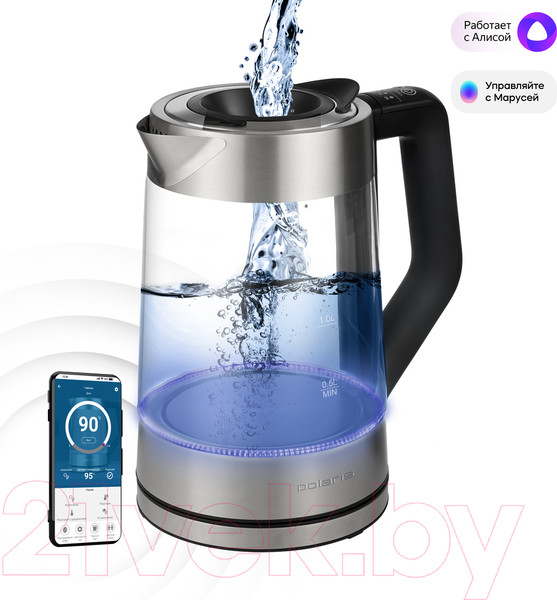Изображение товара Электрочайник Polaris IQ Home PWK 1725CGLD