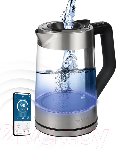 Изображение товара Электрочайник Polaris IQ Home PWK 1725CGLD
