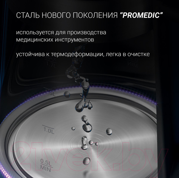 Изображение товара Электрочайник Polaris IQ Home PWK 1725CGLD