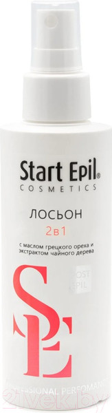 Изображение товара Лосьон после депиляции Start Epil С маслом грецкого ореха и экстрактом чайного дерева 2 в 1 (160 мл)