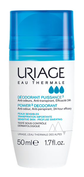Антиперспирант шариковый Uriage Deodorant Puissance тройного действия (50мл)
