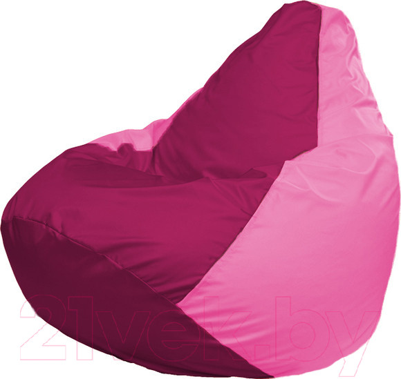 Изображение товара Бескаркасное кресло Flagman Груша Супер Мега 4XL Г5.1-389 (фуксия/роза)