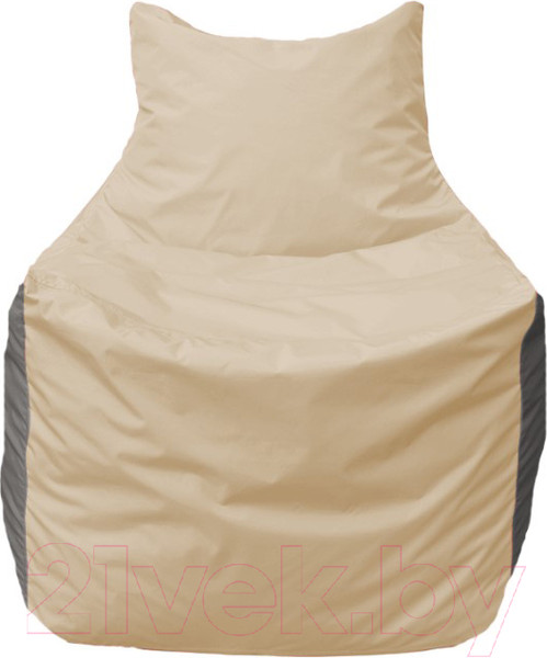 Изображение товара Бескаркасное кресло Flagman Фокс Ф21-134 (слоновая кость/тёмно-серый)