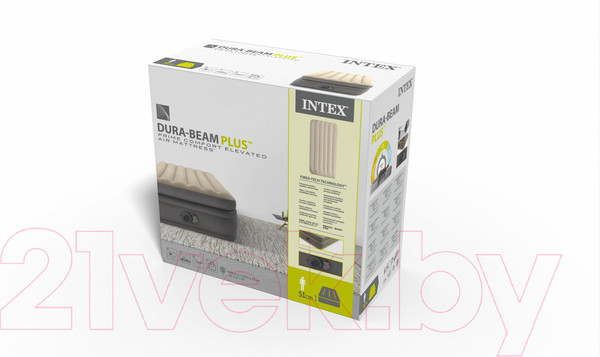 Изображение товара Надувная кровать Intex Prime Comfort Elevated 64162 (встроенный электронный насос/сумка/ремкомплект)