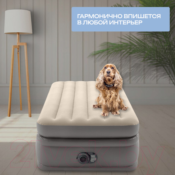 Изображение товара Надувная кровать Intex Prime Comfort Elevated 64162 (встроенный электронный насос/сумка/ремкомплект)