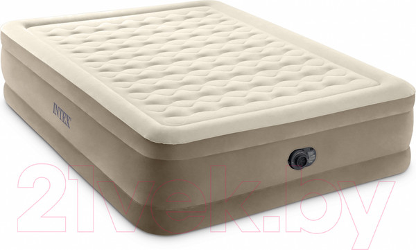 Изображение товара Надувной матрас Intex Ultra Plush 64428 (встроенный электронный насос/сумка/ремкомплект)