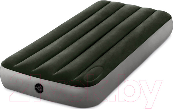 Изображение товара Надувной матрас Intex Downy Airbed 64760 (встроенный ножной насос)