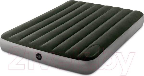 Надувной матрас Intex Downy Airbed 64762 (встроенный ножной насос)
