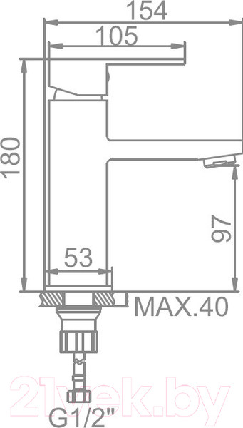 Изображение товара Смеситель Ledeme L71016