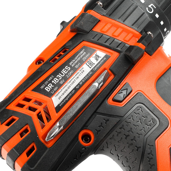 Изображение товара Аккумуляторная дрель-шуруповерт PATRIOT BR 183UES